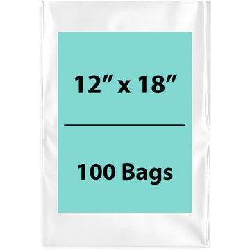 Clear Poly Bags Flat 6 Mil Thickness Size: 12 (width) inch X 18 (Height) inch